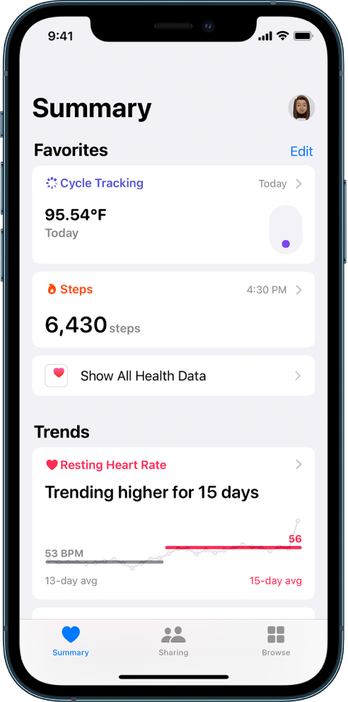 Kumpul data secara automatik dalam Kesihatan pada iPhone - Apple