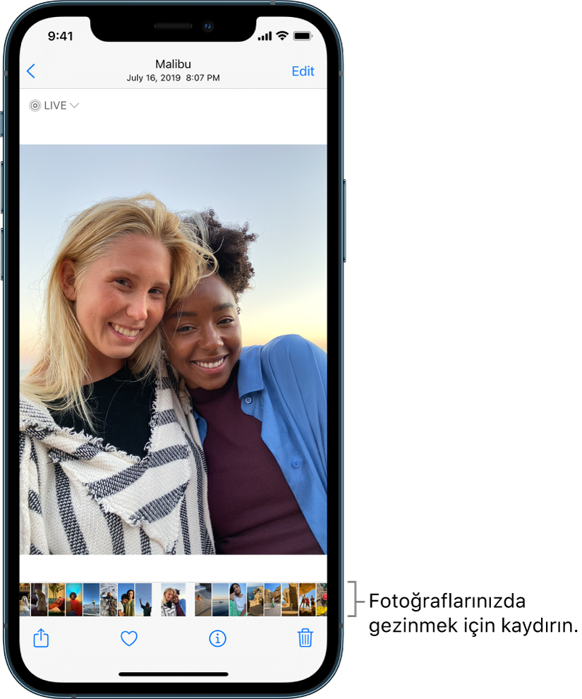 Iphone Daki Fotograflar Uygulamasinda Fotograflari Goruntuleme Apple Destek Tr