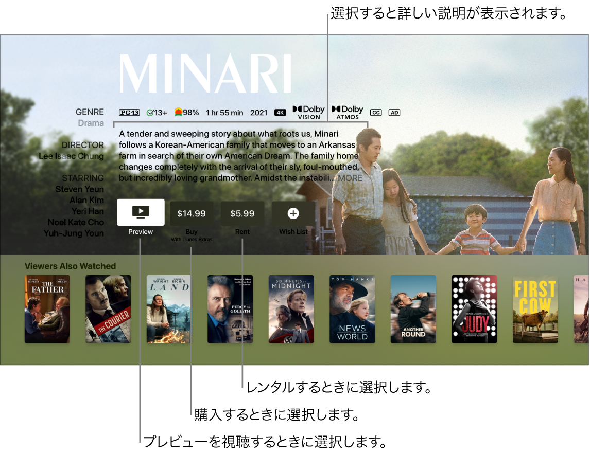 Apple Tvでitunes映画またはテレビ番組を視聴する Apple サポート 日本