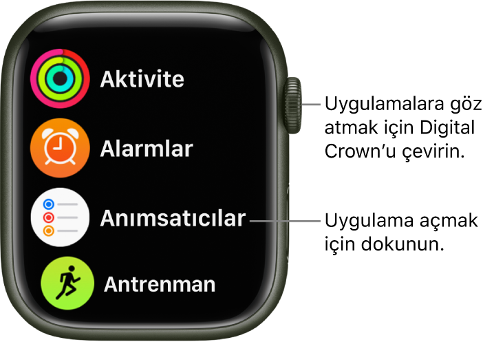 Apple Watch Ta Uygulamalari Acma Apple Destek Tr