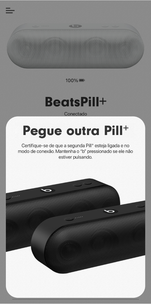 Tela “Pegue outra Pill+”