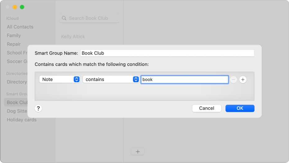 how to create a contact group on gmail on mac