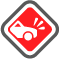 el ícono de Accidente vial