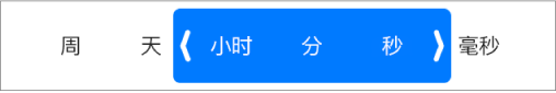 持续时间范围选择器。