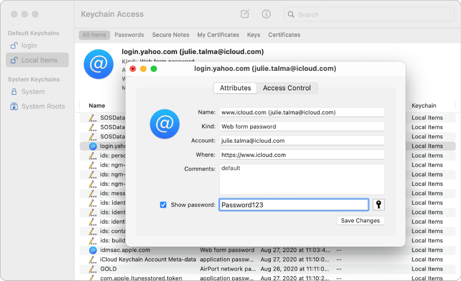 Keychain Access User Guide For Mac Apple Support