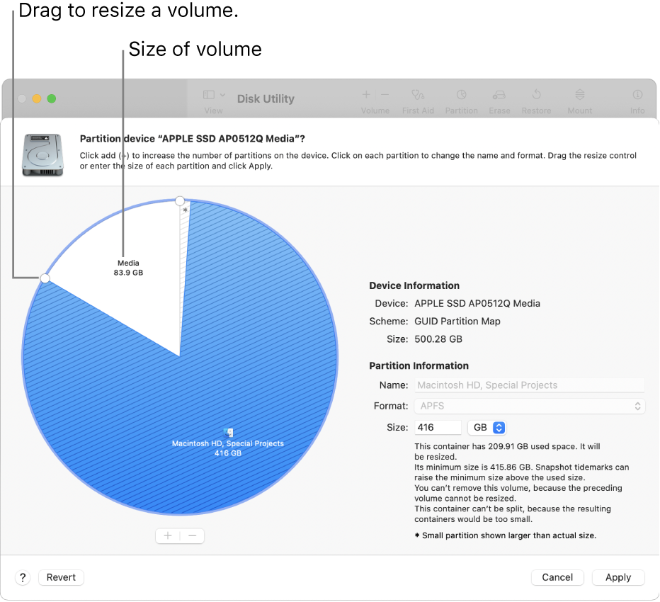 mac disk utility format scheme