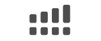 The signal strength status icon (four bars) for two cellular networks.