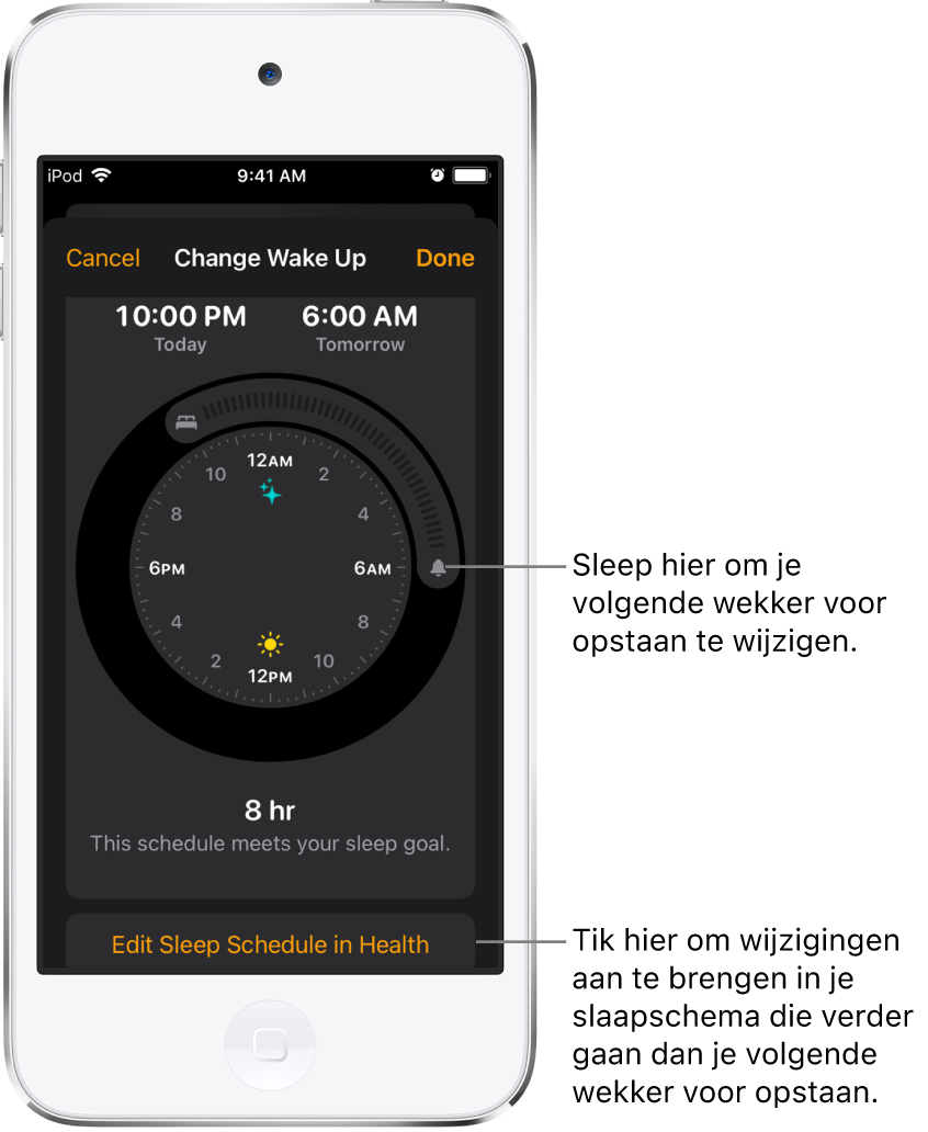 voorbeeld opslaan landheer Een wekker zetten op de iPod touch - Apple Support (NL)