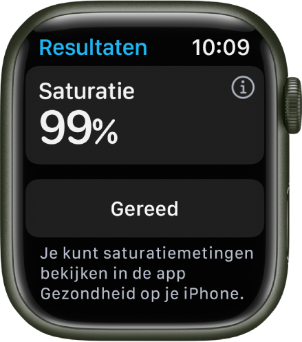 Saturatiewaarde van je bloed meten met de Apple Watch (alleen Apple Watch  Series 6 en Apple Watch Series 7) - Apple Support (NL)
