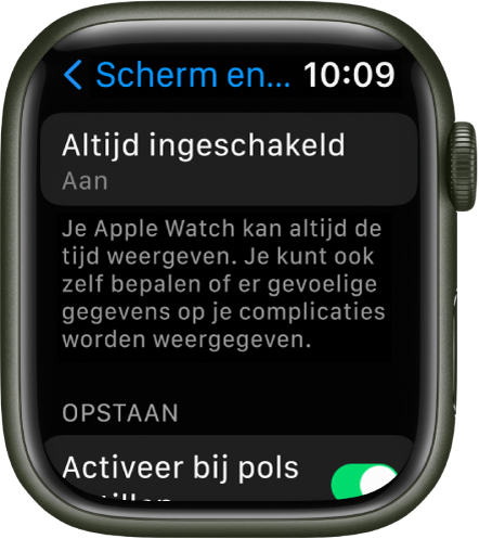 Je Apple Watch inschakelen en uit de sluimerstand halen - Apple Support (NL)