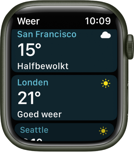 Het weer bekijken op je Apple Watch - Apple Support (NL)