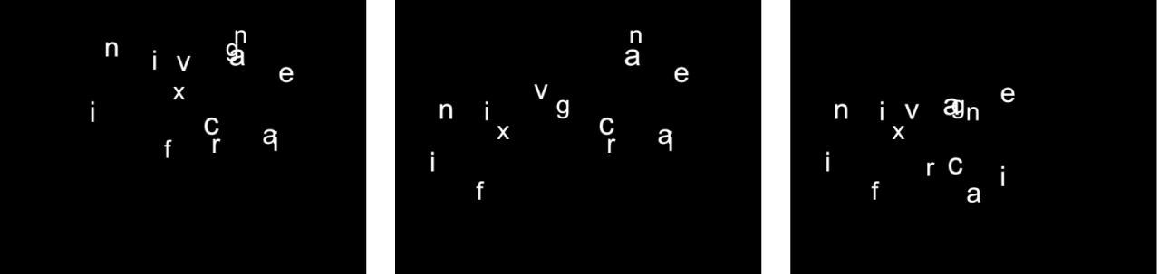 Canvas mit dem Verhalten „Sequenztext“ mit einem auf „Ohne“ eingestellten Parameter „Fest“
