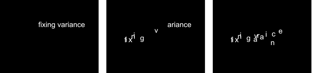 Canvas mit dem Verhalten „Sequenztext“ mit einem auf „Startpunkt“ eingestellten Parameter „Fest“