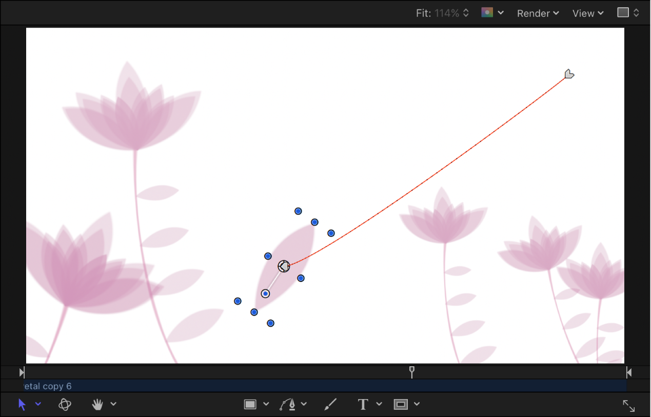 Add an animation path in the canvas in Motion - Apple Support (IE)