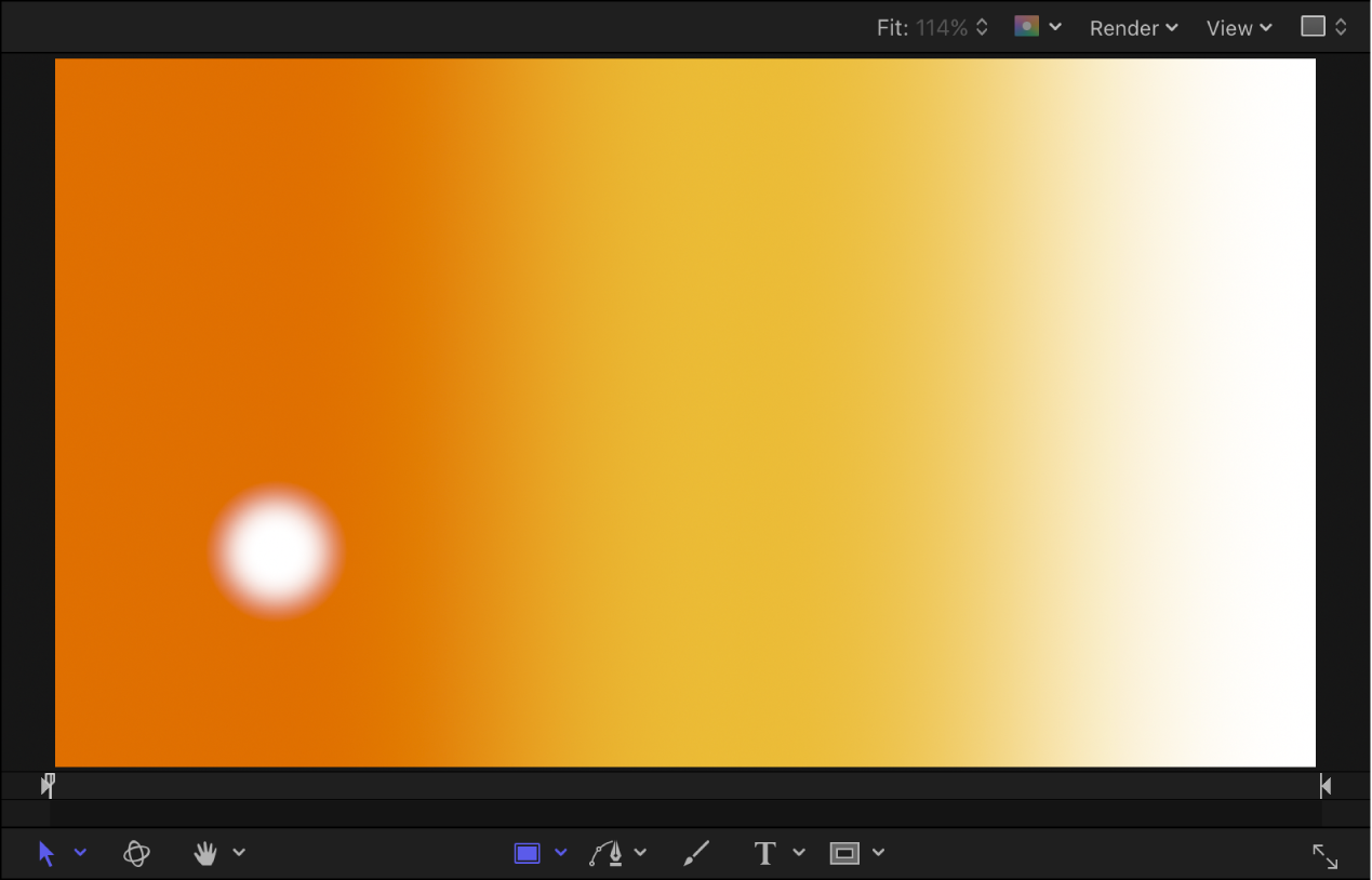 Canvas showing particle system at frame 1