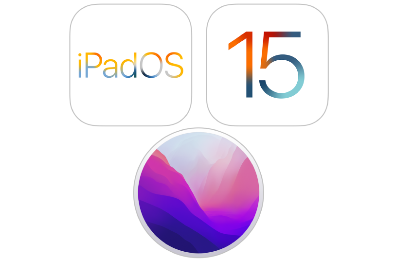 رموز تمثل أنظمة تشغيل iPhone و iPod touch و Mac و iPad.