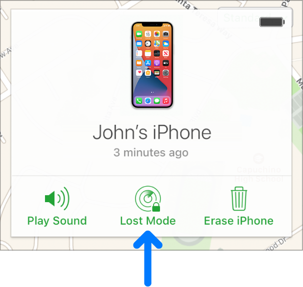 Icloud Comの Iphoneを探す で紛失モードを使用する Apple サポート 日本