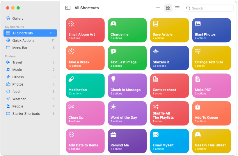 Shortcuts User Guide for Mac - Apple Palaikymas (LT)