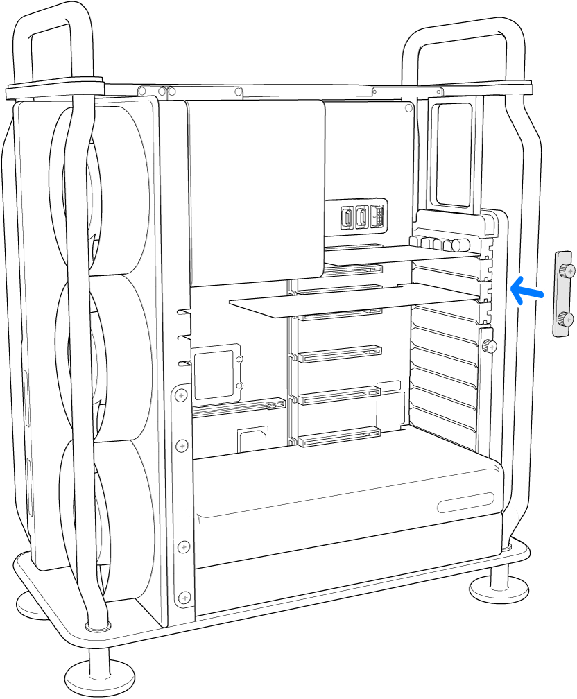 Réinstallation du support latéral.