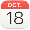 pictograma aplicației Calendar