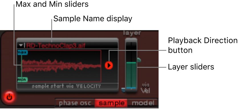 Figure. Sample mode parameters.