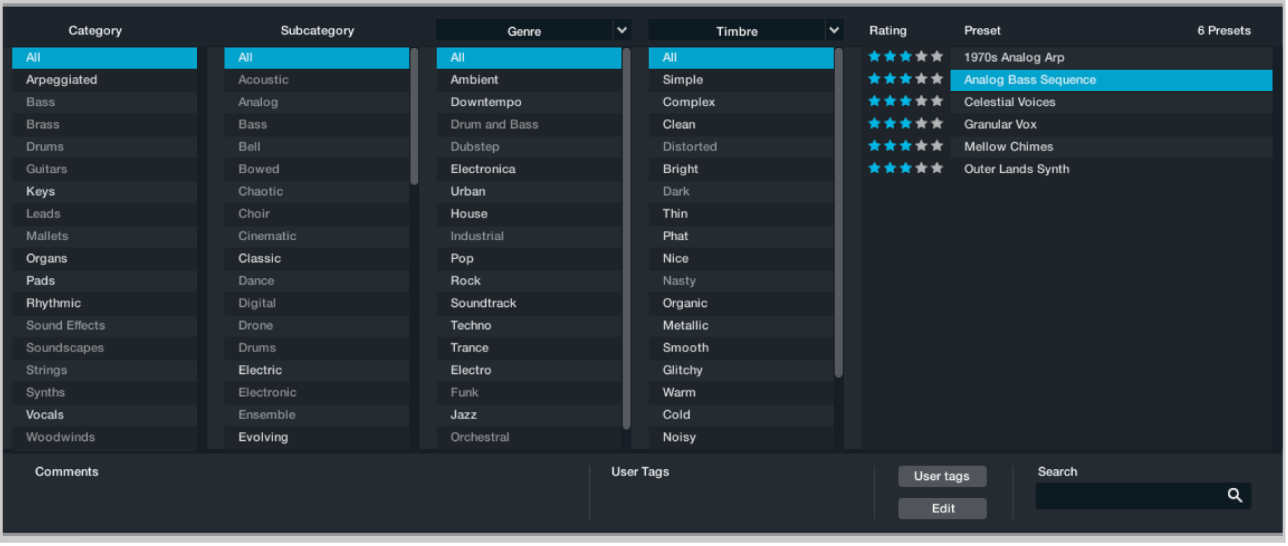 그림. 브라우저 결과 목록.