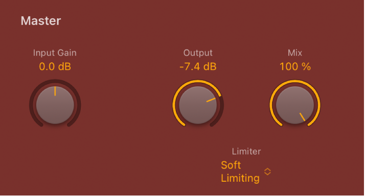 Abbildung. XY-Pad und Parameter „Assign X“ und „Assign Y“ von Phat FX