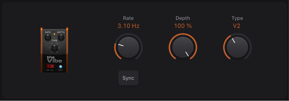 Figure. The Vibe stompbox window.