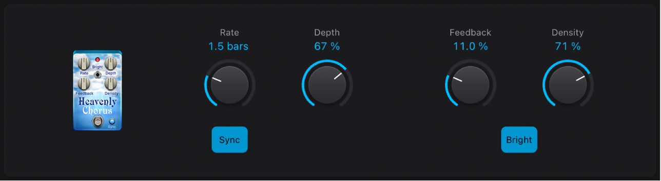 Figure. Heavenly Chorus stompbox window.