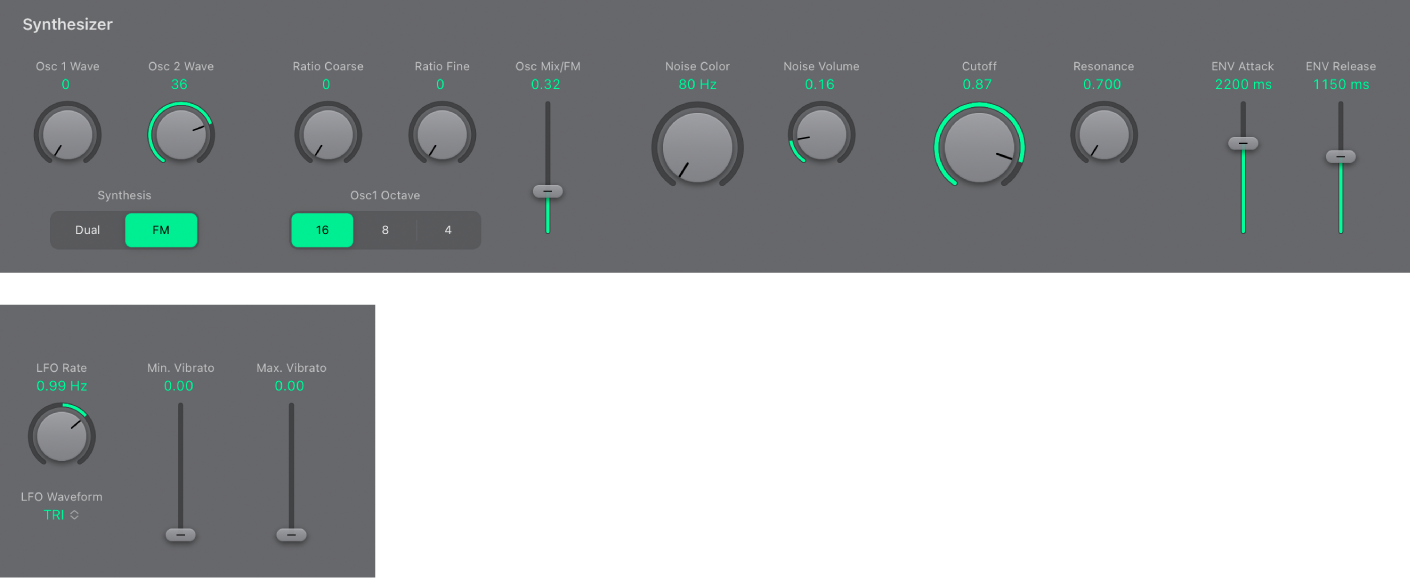 EVOC 20 PS oscillators in Logic Pro for iPad Apple การสนับสนุน (TH)