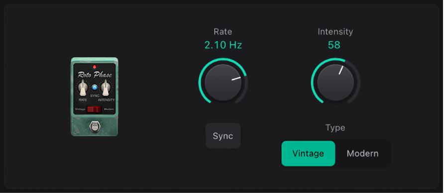 Figure. Roto Phase stompbox window.