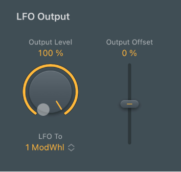 Ilustración. Parámetros de Modulator LFO Output.