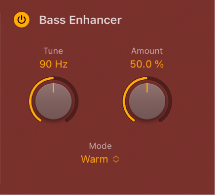 Figure. Paramètres Bass Enhancer de Phat FX.