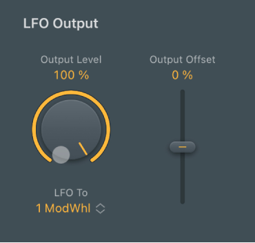 図。ModulatorのLFO出力パラメータ。