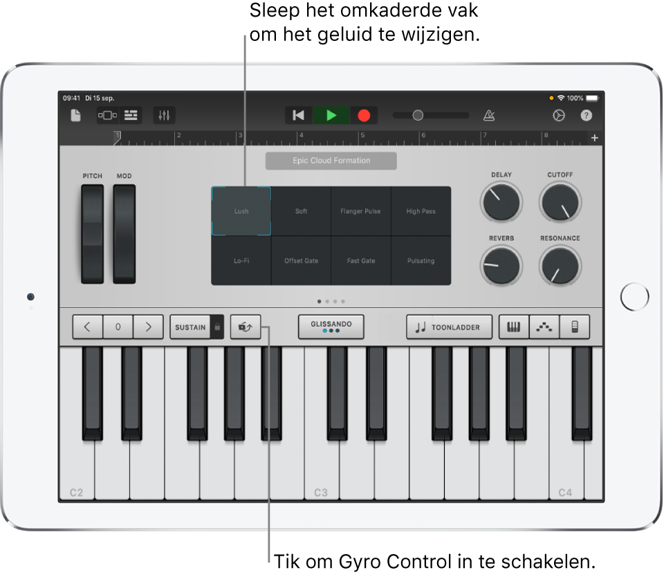Touch-instrument Keyboard