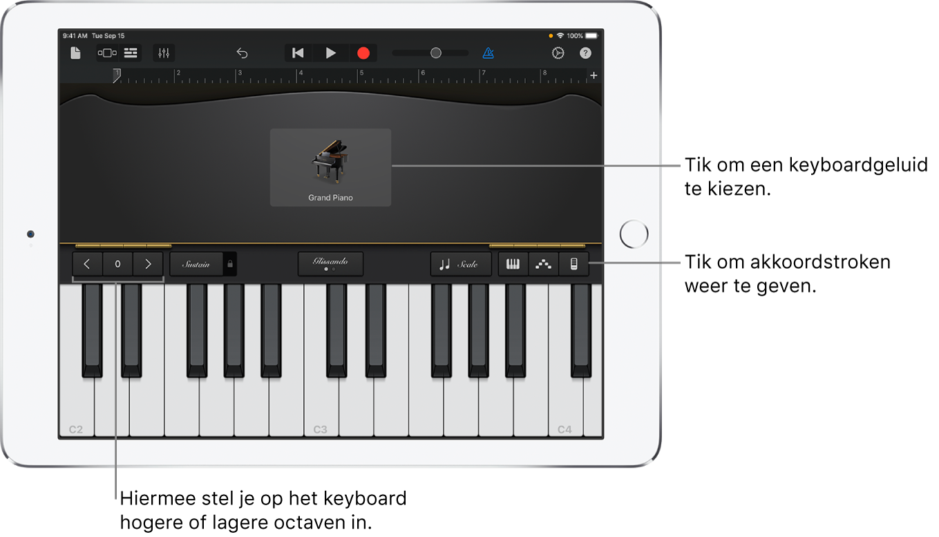 Touch-instrument Keyboard