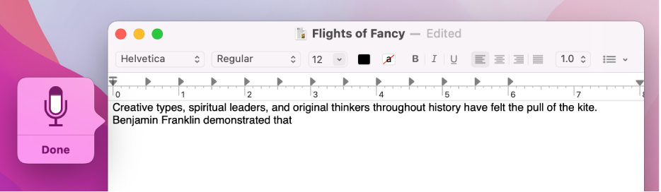 what is dictation on mac