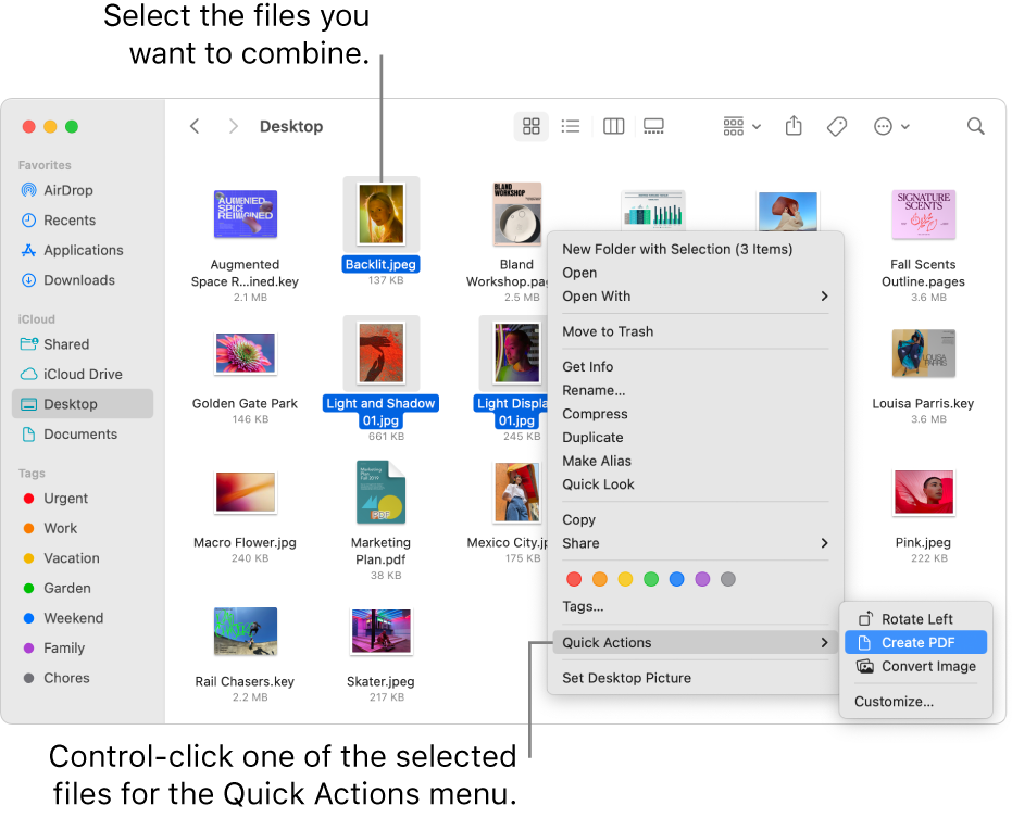 combine pdf files mac jpg