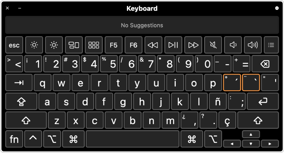 mac key shortcut symbols