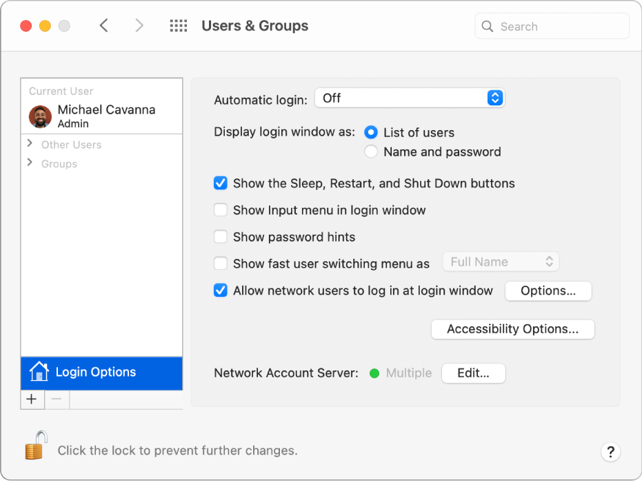 cannot change mac password after upgrade sierra