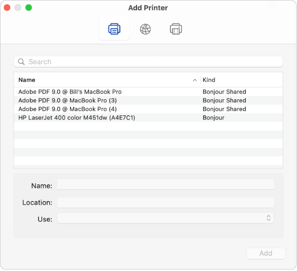 connect mac to printer wireless