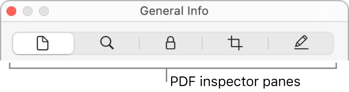 The PDF inspector panes.