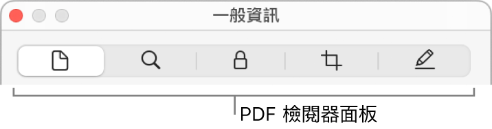 PDF 檢閱器面板。