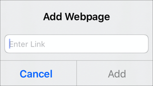 「新增作業活動」>「網頁彈出式面板」。