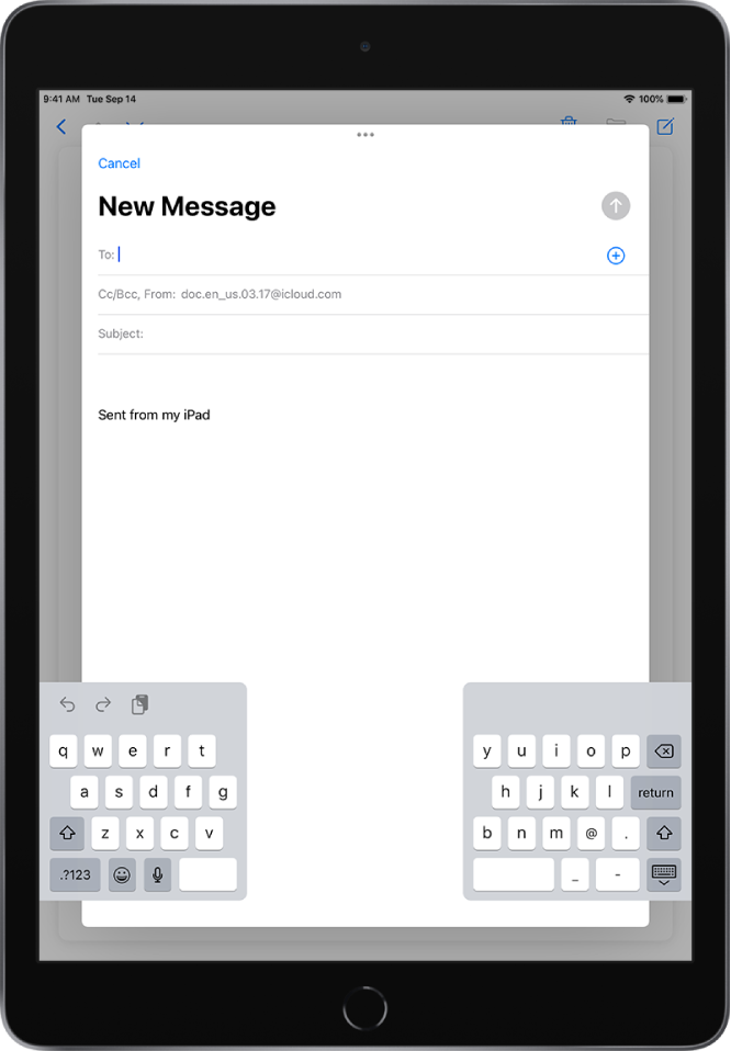 Type with the onscreen keyboard on iPad Apple Support