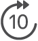 knappen 10 sekunder frem