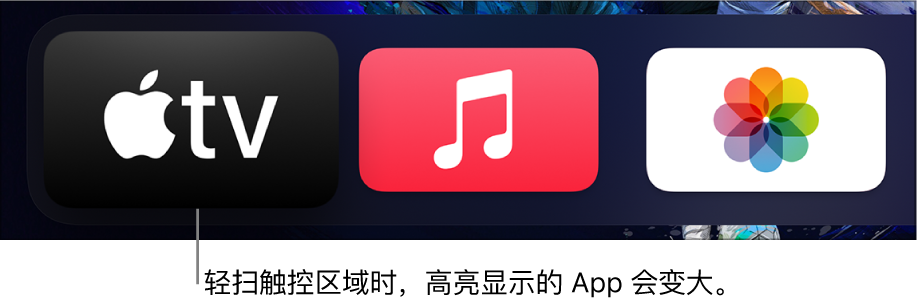 主屏幕上选定的 App
