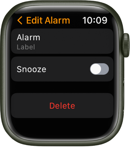set alarm on apple watch