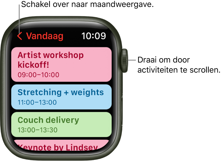 agenda apple watch