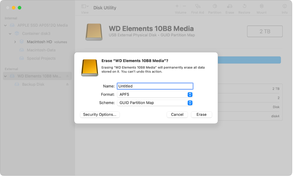 Reception Sekretær sjæl Format a disk for Windows computers in Disk Utility on Mac - Apple Support